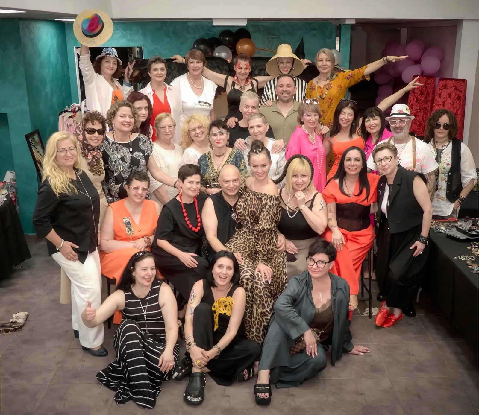 Large group of artists and supporters at a KAGU event